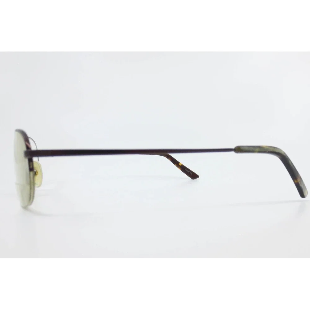 Tura M851 BRN Brown Metal Semi Rimless Oval Eyeglasses Frames 50-19-140